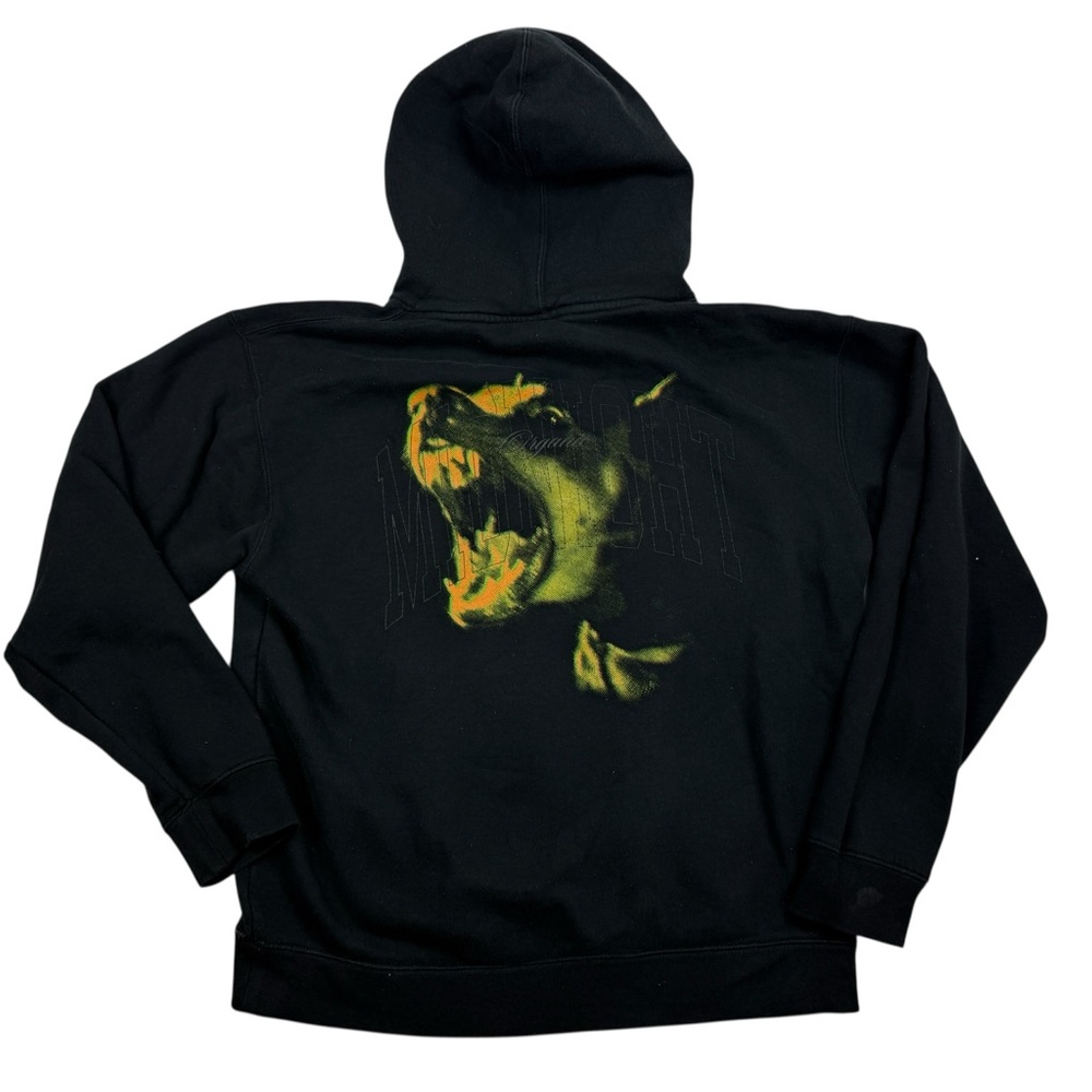 Midnight Organic 1991 Numbers Hoodie Medium Larry June Midnight Dog Bark Rare